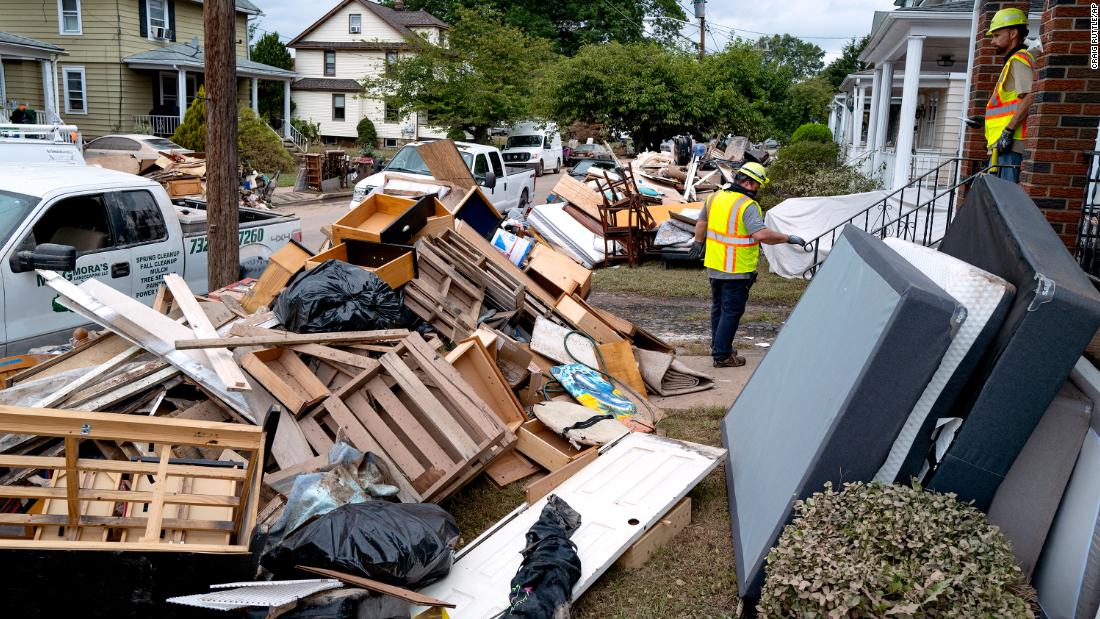 Communities across the US trudge through the long recovery process more than a week after Hurricane Ida's landfall