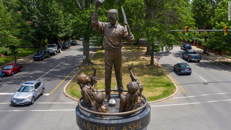 Arthur Ashe Statue is the Lone Monument on Historic Street in the Former Capital of the Confederacy