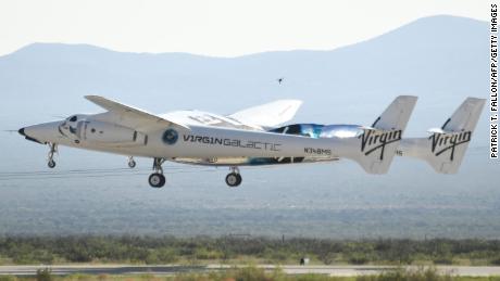 Richard Branson takes off on July 11, 2021 from a base in New Mexico aboard a Virgin Galactic vessel bound for the edge of space.