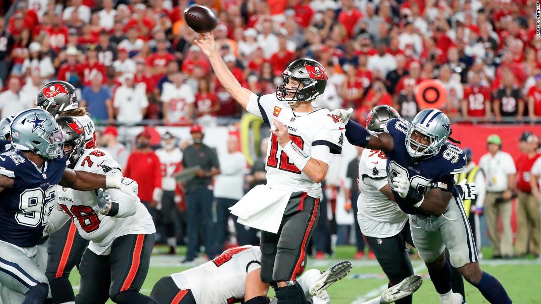 Tom Brady and the Tampa Bay Buccaneers beat the Dallas Cowboys