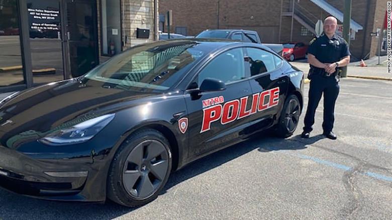 A West Virginia city is taking a Tesla patrol car for a test drive