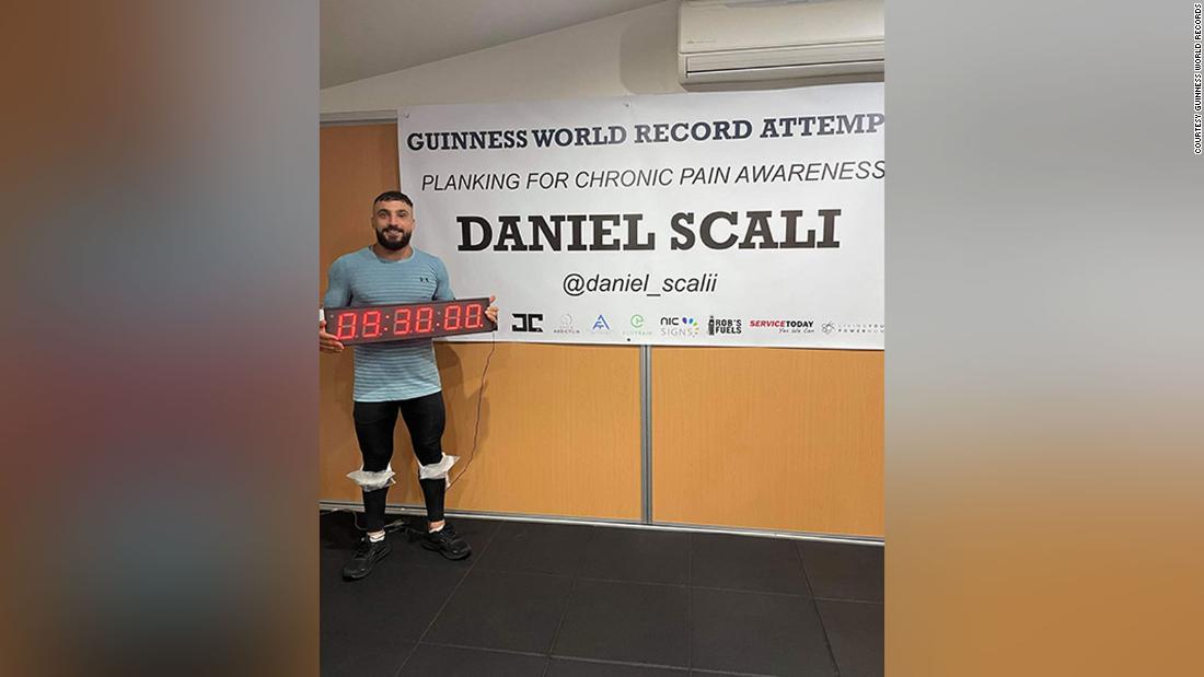 Australian man with chronic pain sets world record by holding plank for over 9 hours