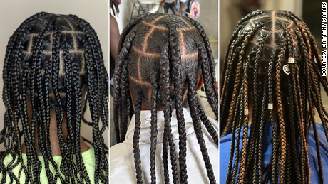 Three hairstyles done by Brittany Starks for free.