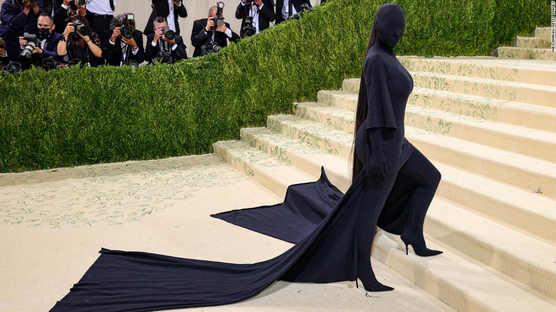 Kim Kardashian-West arrived at the Met Gala wearing an all-black Balenciaga gown, which completely obscured her face. Scroll through the gallery above for more highlights from this year&#39;s Met Gala red carpet.