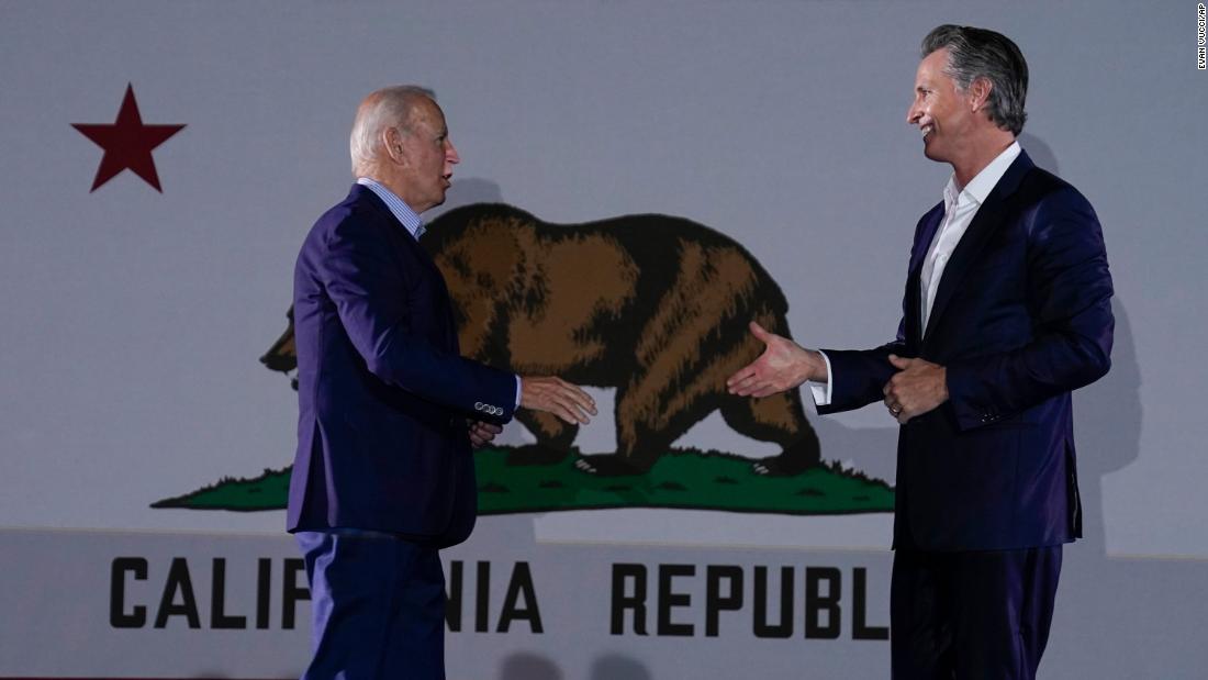 Biden links Elder to Trump on eve of California recall