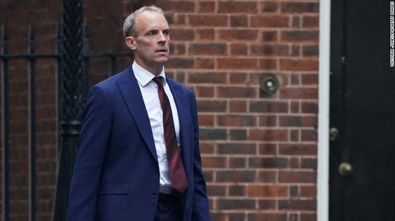 Dominic Raab removed as UK foreign secretary in Johnson cabinet reshuffle