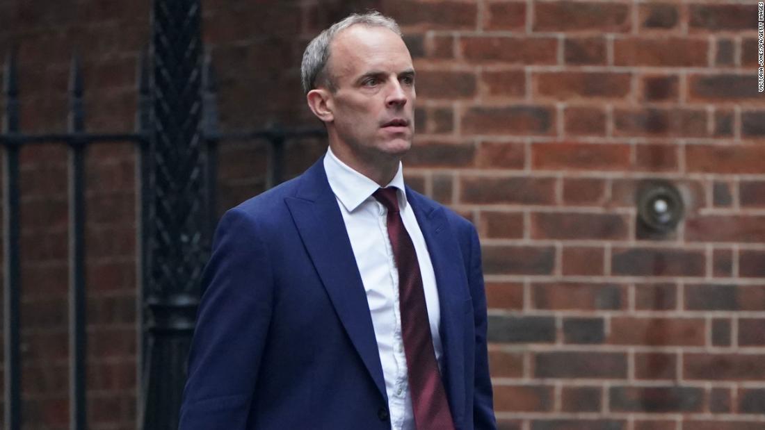 Dominic Raab removed as UK foreign secretary in Johnson cabinet reshuffle