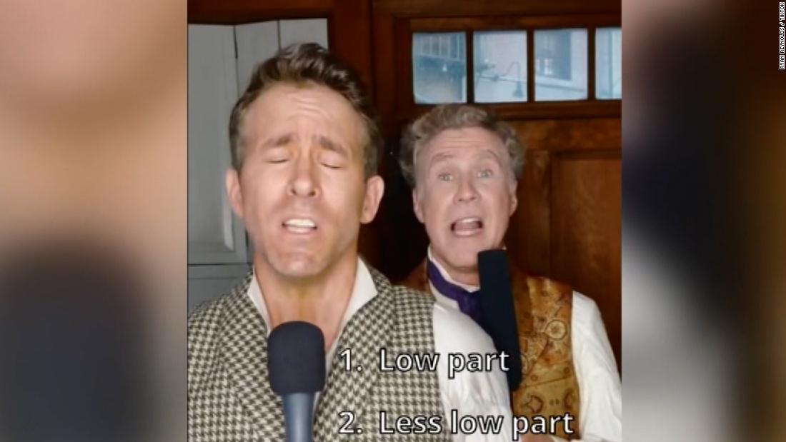 Ryan Reynolds and Will Ferrell are filming a Christmas movie in