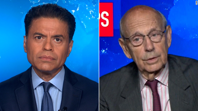 Breyer defends state of Supreme Court in interview with CNN’s Fareed Zakaria