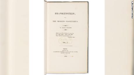 The sale of &quot;Frankenstein&quot; set a record for the highest price paid for a published work by a woman.