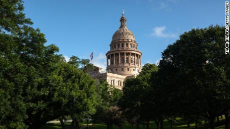 The Texas State Capitol is seen on the first day of the 87th Special Legislative Session on July 8, 2021 in Austin, Texas.