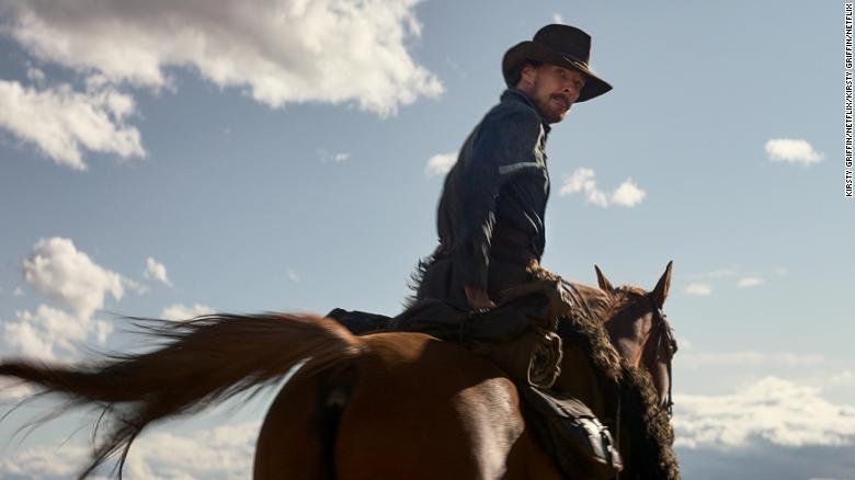 Benedict Cumberbatch as rancher Phil Burbank in &quot;The Power of the Dog.&quot;