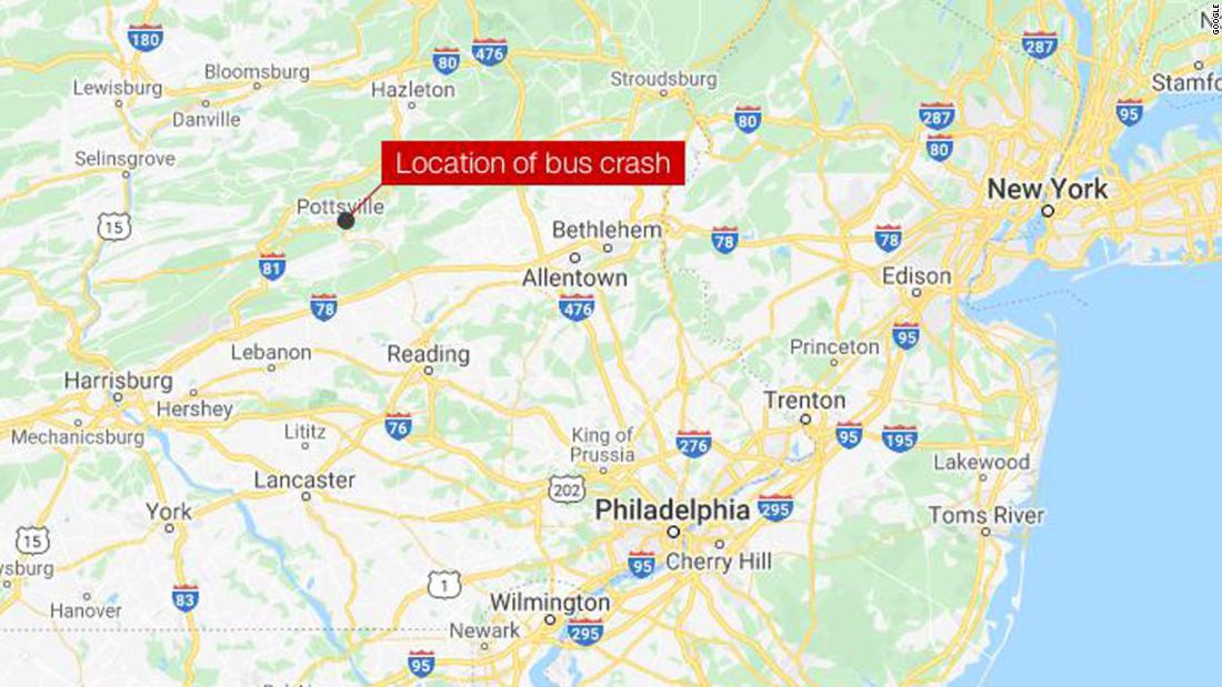 30 injured, 6 critically, in central Pennsylvania bus crash