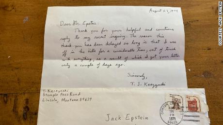 Cleaning out the attic, journalist discovers two letters written to him by the Unabomber
