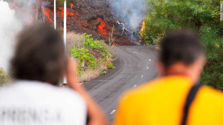 Lava gushes from Spanish volcano, forcing more evacuations