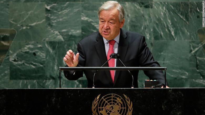 UN chief says climate alarms are ringing at a ‘fever pitch’ in frustrated speech