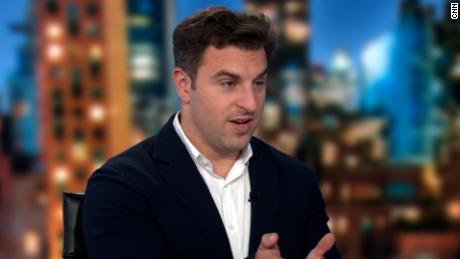 Airbnb CEO Brian Chesky speaks with CNN&#39;s Erin Burnett