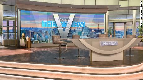 The set of &quot;The View&quot; as the show marks its 25th season. 
