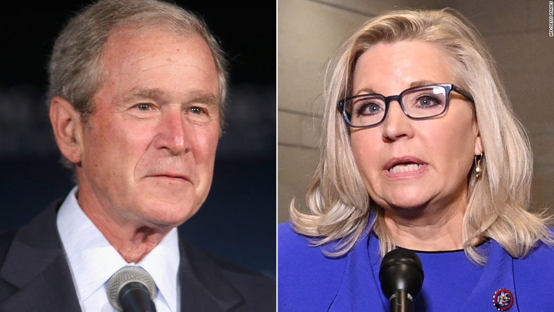 Former President George W. Bush to hold fundraiser next month for Liz Cheney  - CNNPolitics