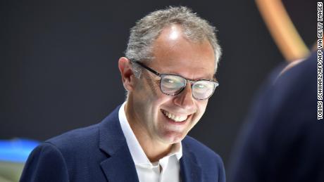 Lamborghini Chairman and CEO Stefano Domenicali attends a press day at the IAA Car Show in Frankfurt, on September 10, 2019. - Frankfurt&#39;s biennial International Auto Show (IAA) opens its doors to the public on September 12, 2019, but major foreign carmakers are staying away while climate demonstrators march outside -- forming a microcosm of the under-pressure industry&#39;s woes. (Photo by Tobias SCHWARZ / AFP)        (Photo credit should read TOBIAS SCHWARZ/AFP via Getty Images)