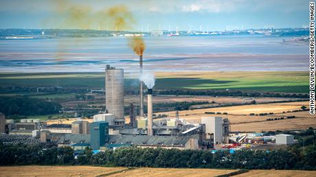 A fertilizer factory in Ince, United Kingdom, one of two shut down by CF Industries because of high natural gas prices. 