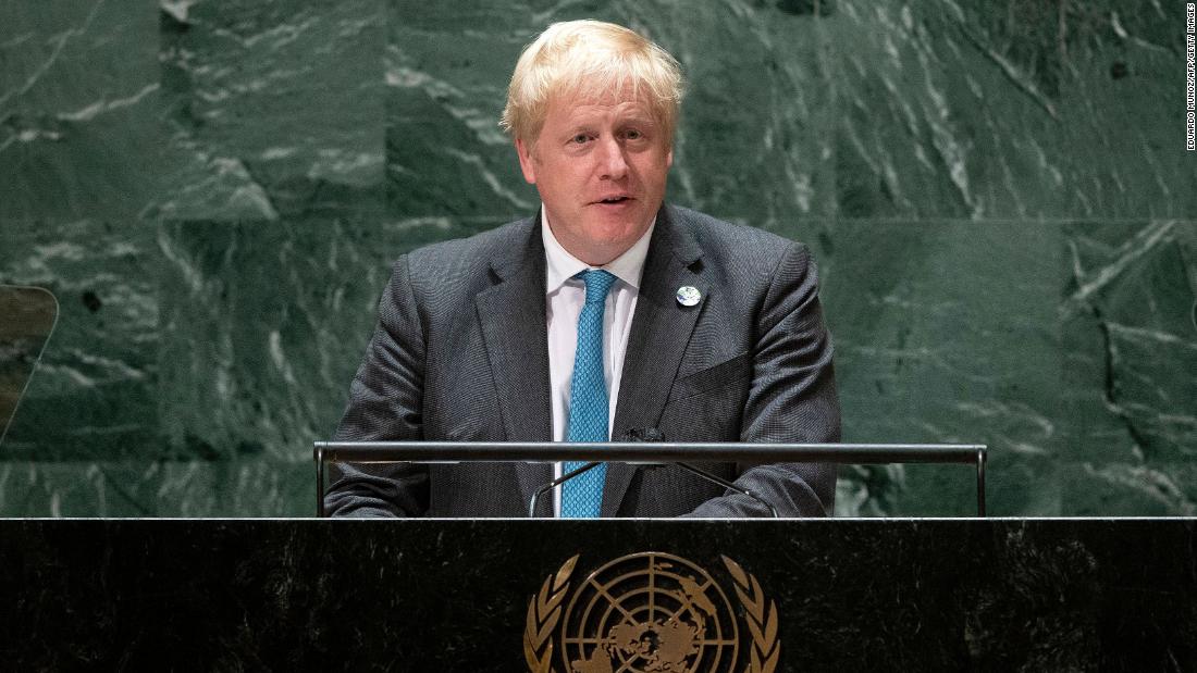 British Prime Minister Boris Johnson says the world needs to 'grow up' and deal with climate change
