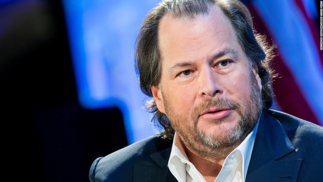'It must stop now.' Marc Benioff says Facebook doesn't care about disinformation