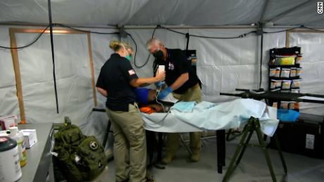 Here's what it's like inside a field hospital treating migrants at the US southern border
