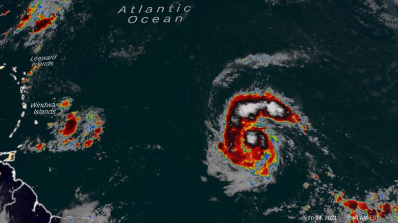 Hurricane Sam continues to intensify over the Atlantic