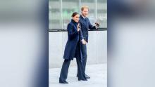 The Duke and Duchess of Sussex visit One World Observatory in New York City on September 23, 2021.  