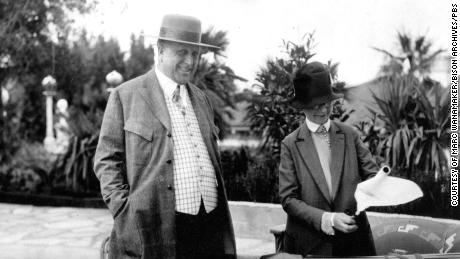 William Randolph Hearst with Hearst Castle architect Julia Morgan, as seen in &#39;Citizen Hearst&#39; (Courtesy of Marc Wanamaker/Bison Archives)