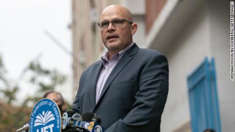 UFT President Michael Mulgrew, photographed in September 2020, wants the mandate to be delayed.