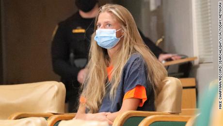 Arson suspect Alexandra Souverneva appears in Shasta County Superior Court on September 24. Souverneva is accused of starting the Fawn Fire, which has burned more than 8,500 acres. 