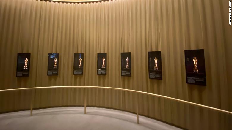 The museum has a display of Oscar statues and offers visitors a virtual opportunity to experience what it might feel like to walk across the stage at the Academy Awards.