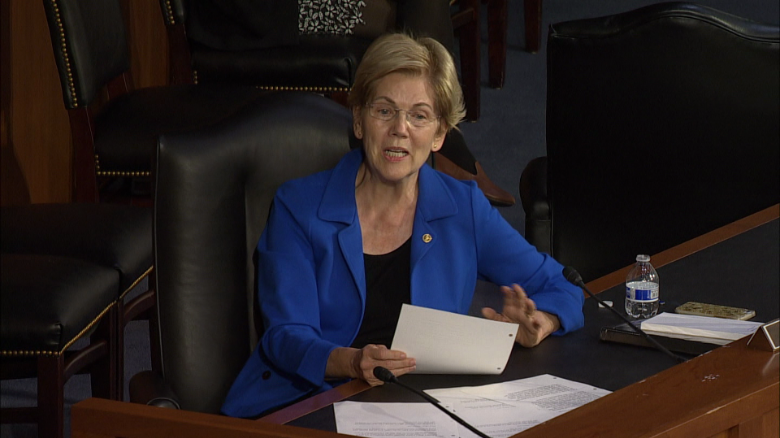 sen elizabeth warren opposes fed chairman jerome powell renomination vpx_00000430