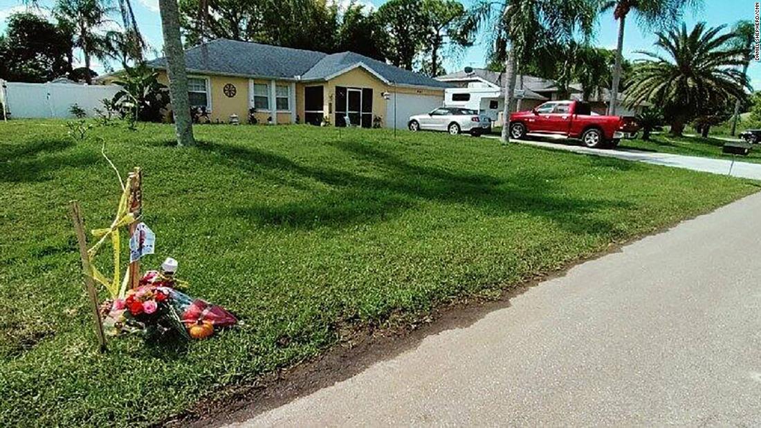 People near and far are delivering flowers to the Laundrie home in Gabby Petito's memory