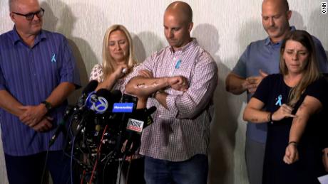 Gabby Petito&#39;s parents and stepparents showed they got matching tattoos in her memory at a news conference on Tuesday, September 28.