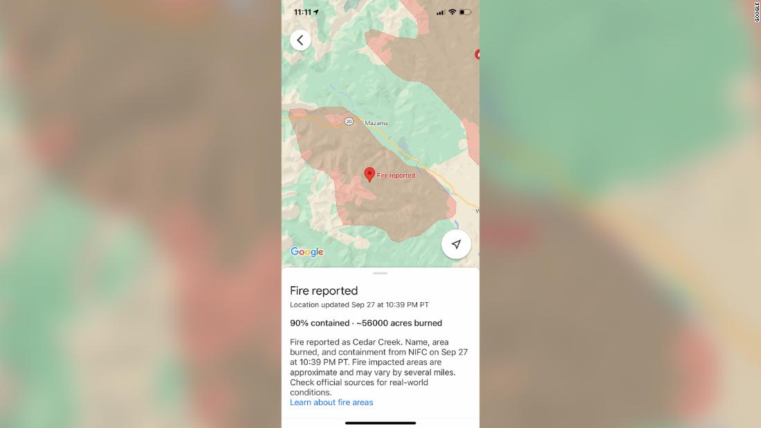 Google Maps is getting a lot better at mapping wildfires - CNN