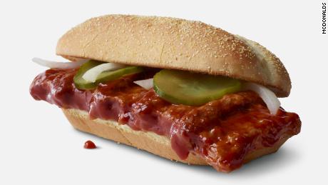 The McRib returns on November 1.