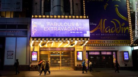 "aladdin"  Broadway show cancels performances until October 12 due to more Covid-19 cases 