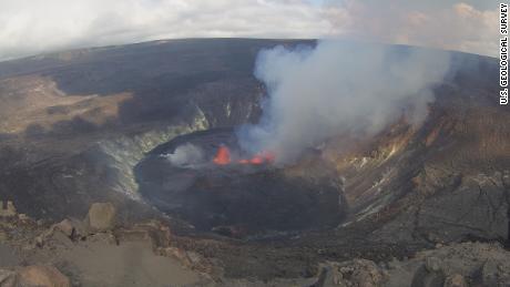 Hawaii&#39;s Kilauea volcano began erupting Wednesday, spewing lava for the first time since May.