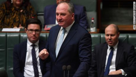 Deputy Prime Minister Barnaby Joyce during Question Time in the House of Representatives at Parliament House on June 23 in Canberra, Australia.