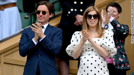 Princess Beatrice and Edoardo Mapelli Mozzi, pictured here in July, have revealed the name of their baby daughter.