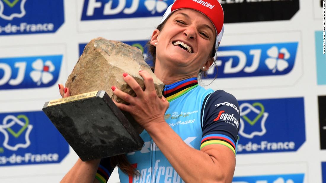 Lizzie Deignan makes history by winning first women's Paris Roubaix