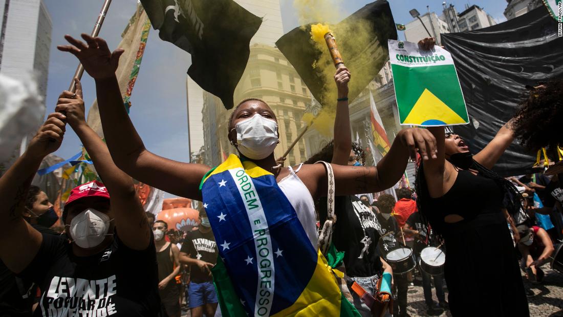 Thousands protest across Brazil calling for President Bolsonaro's impeachment
