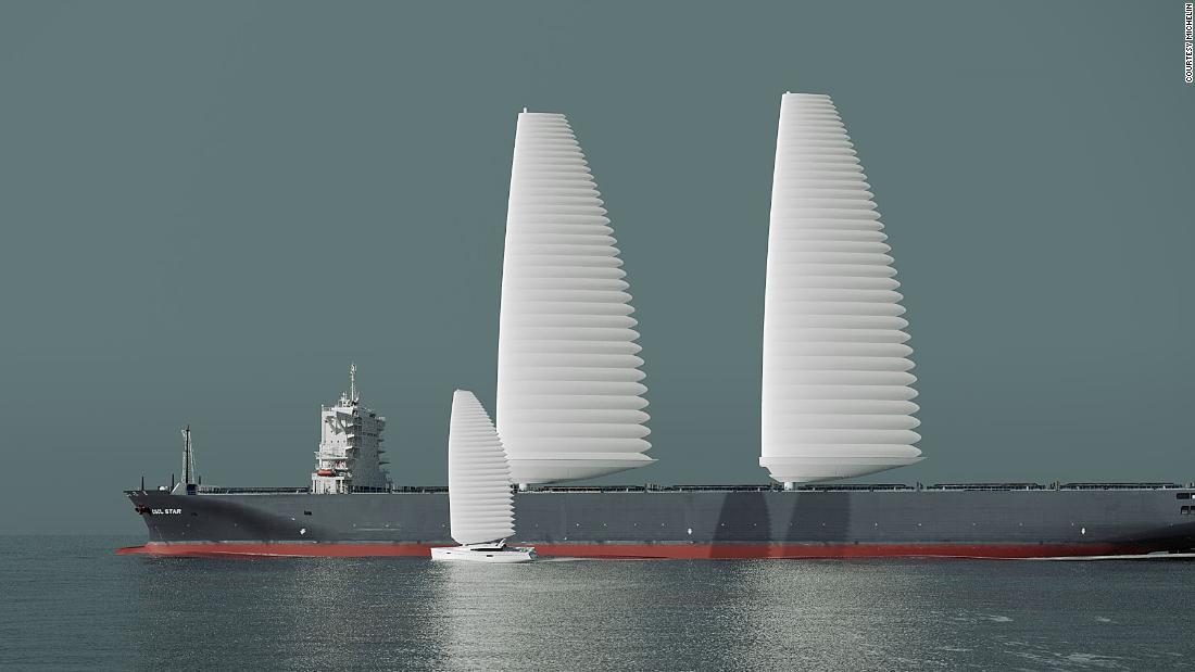 Giant inflatable sails could make shipping greener