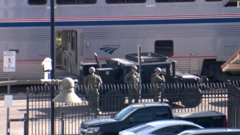 1 person detained after a shooting on an Amtrak train in Tucson