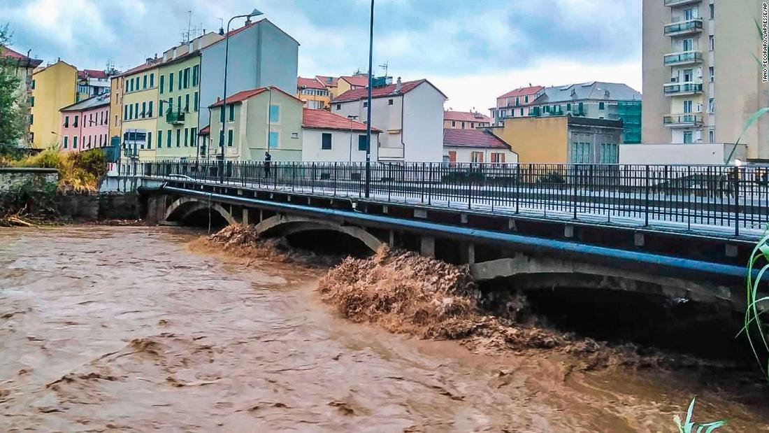 Nearly three feet of rain fell in Italy in only half a day