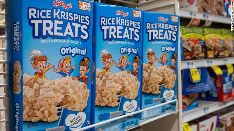 Rice Krispies Treats "will remain below service expectations," Kellogg said in an email last month and requested that stores don't promote the products.