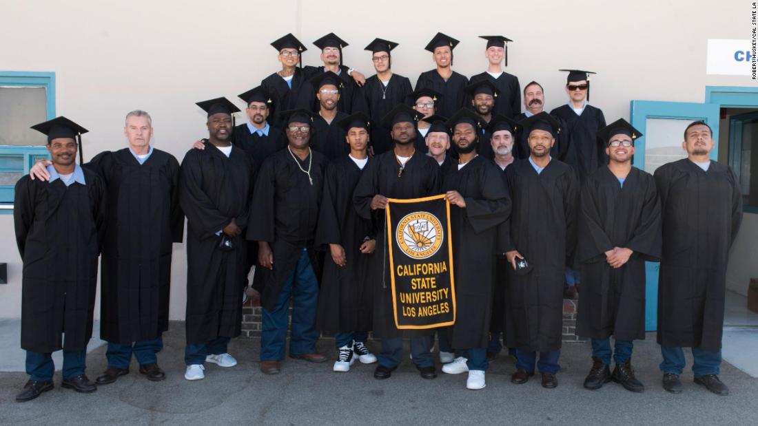 A group of California inmates just earned bachelor's degrees while behind bars